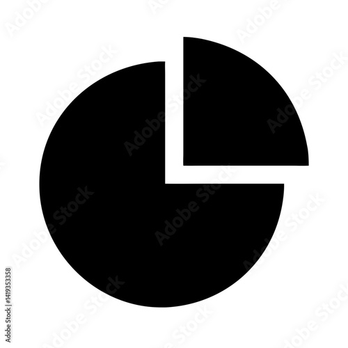 Circular Pie Chart Breakdown Icon Design