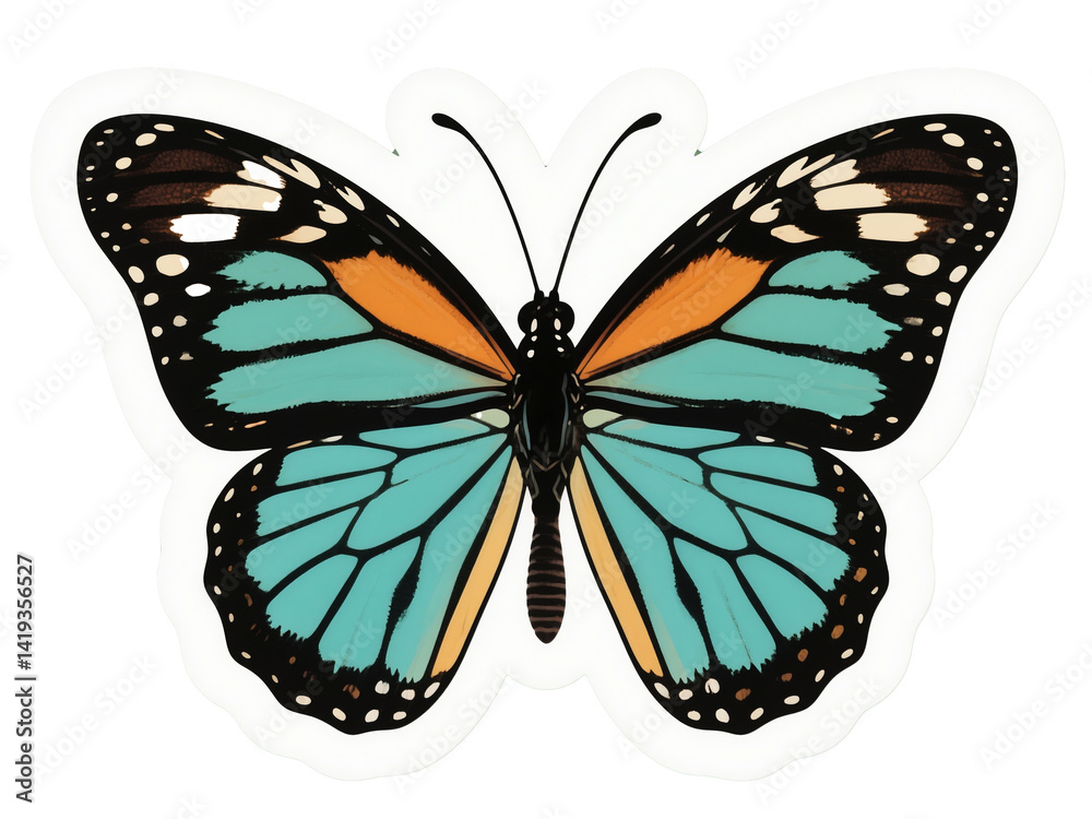 Fototapeta premium butterfly isolated on white background PNG Image