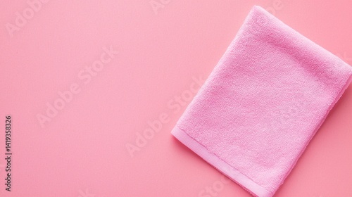 Soft Pink Makeup Remover Wipe on Pastel Pink Background for Gentle Skin Cleansing