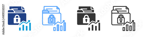 Trade Secret icon set multiple style collection