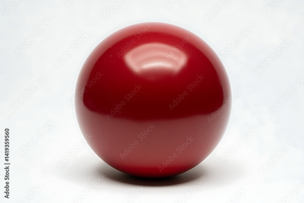 Red sphere on plain background Red sphere on plain background
