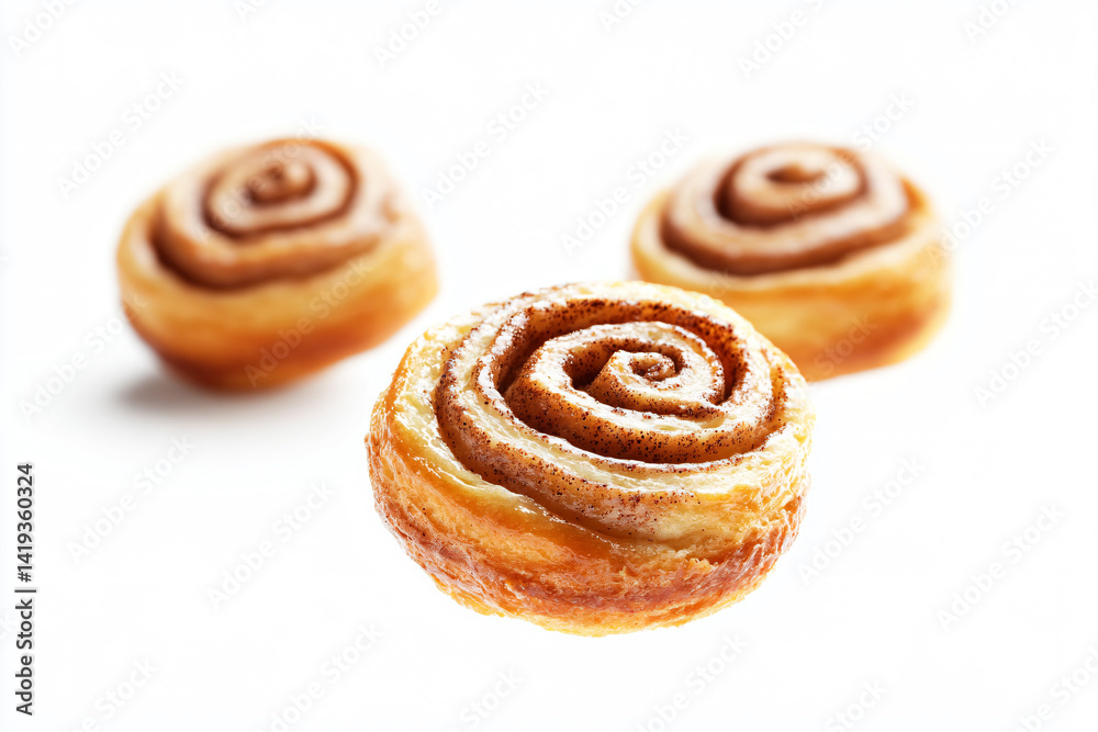 a close up of a pastry with icing on it