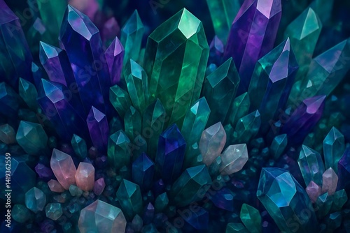 Abstract Background - Crystal Garden