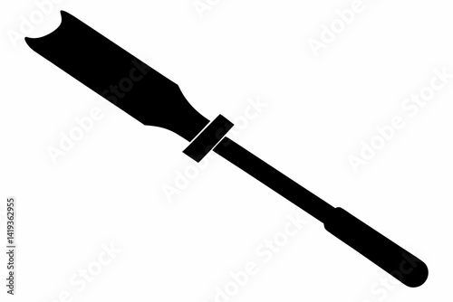 chisel silhouette line art vector illustration