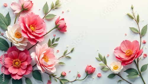 Subtle, flowing floral print on smooth surface , pattern, print