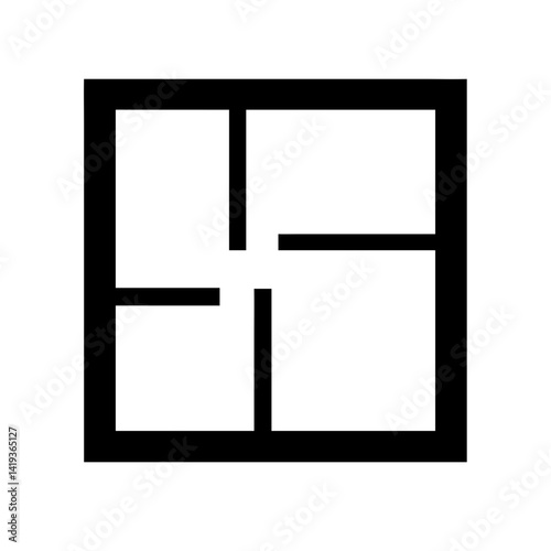 Floor Plan Layout Icon Design