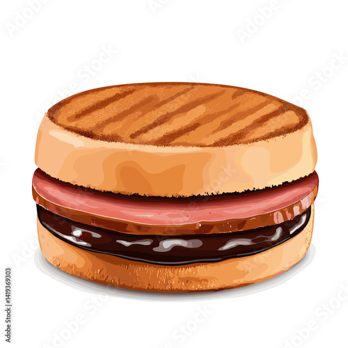 BBQ Bologna Sandwich with Smoky Sauce Drips