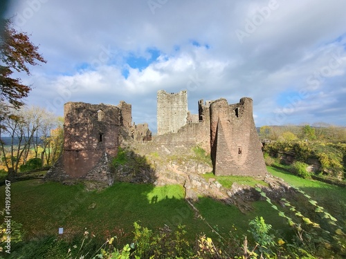 Goodrich castle in Herefordshire