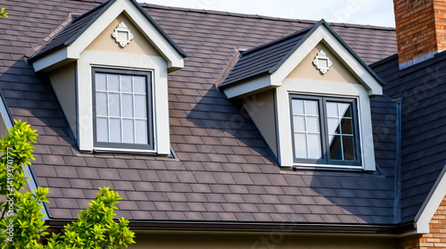 Modern design with asphalt shingles and mansard windows