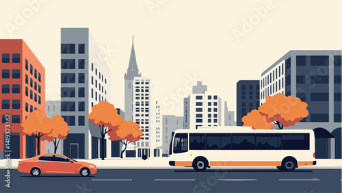 city traffic in the city