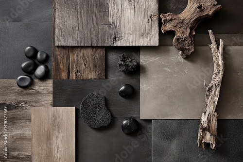 Modern design palette. Natural elements