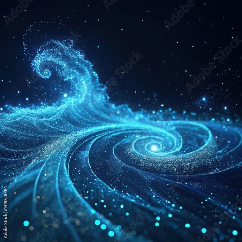 Ethereal Jellyfish Dance in a Luminous Underwater Galaxy