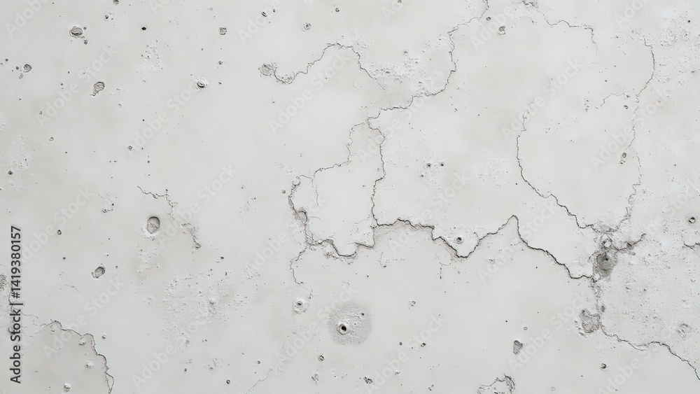 Fototapeta premium Textured White Wall Surface with Cracks and Imperfections