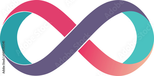Colorful Infinity Symbol Vector Graphic
