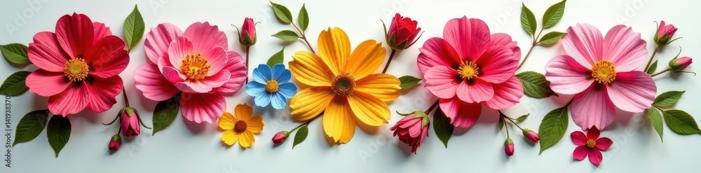 custom made wallpaper toronto digitalDelicate pressed flowers, intricate arrangement, rich colors, close up shot, fine details, nature photography