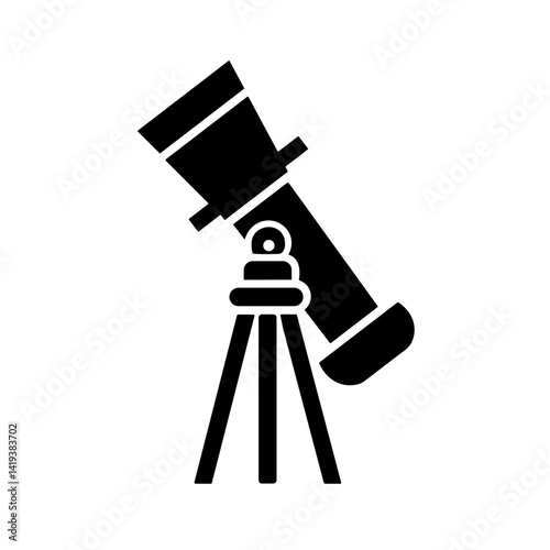 Obraz na płótnie Minimalist simple Telescope Icon w salonie