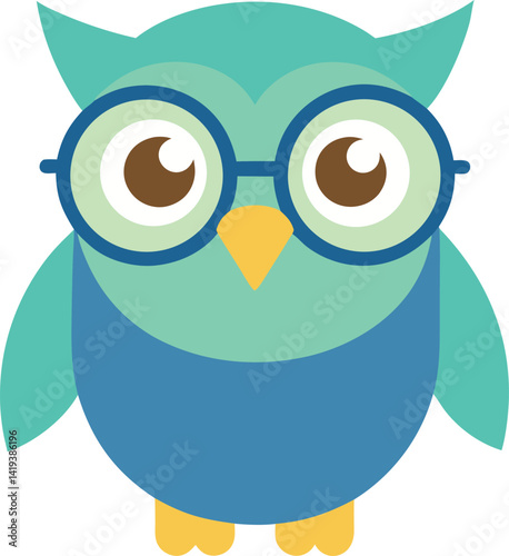 A logo featuring a cute and curious cartoon owl wearing glasses, representing a knowledgeable and helpful educational platform