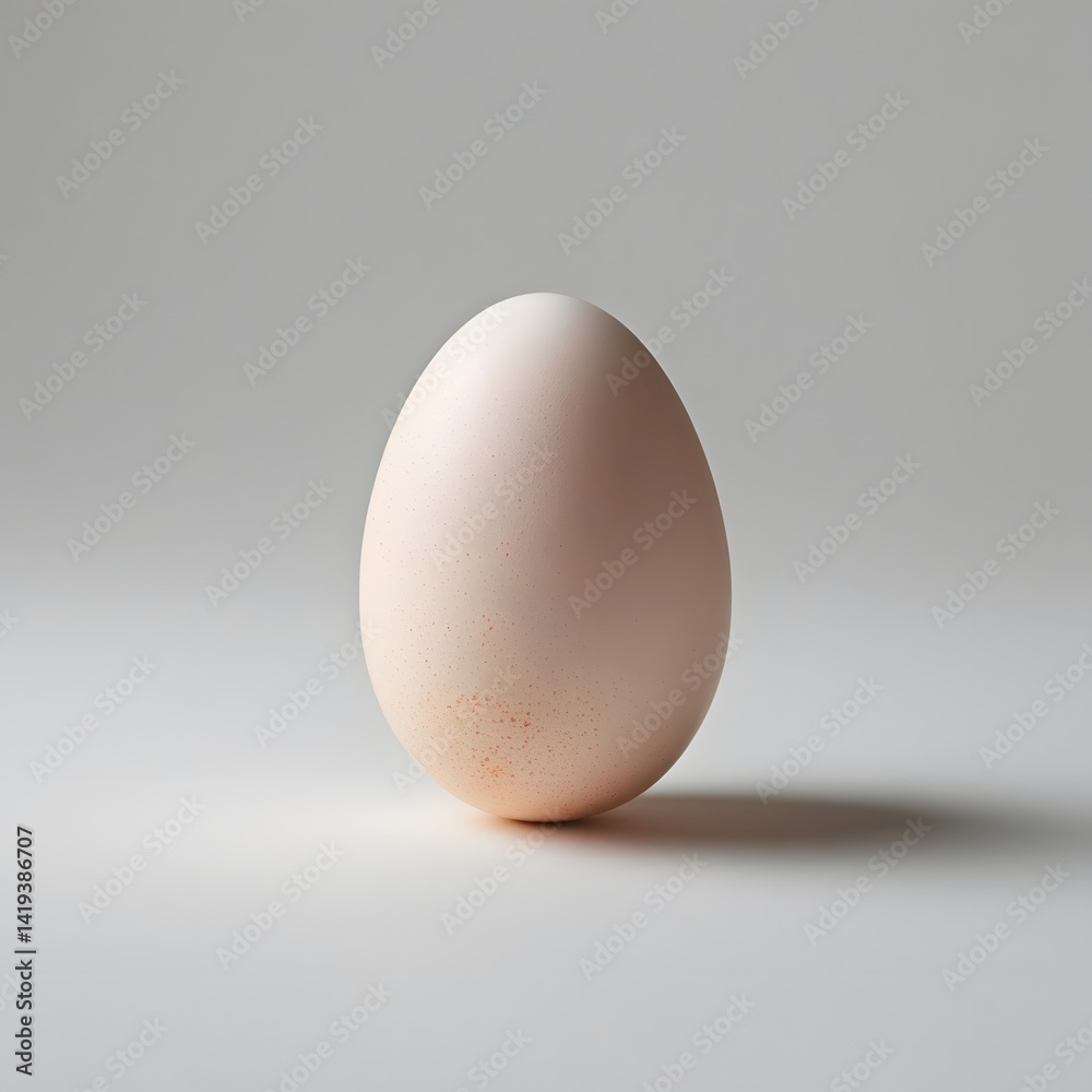 Single Pale Egg: A Minimalist Still Life Study