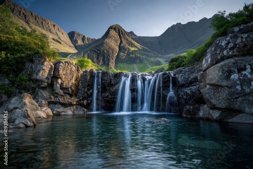 In the UK, Scotland's Highlands are home to the Isle of Skye, where Glenbrittle's Fairy Pools waterfall provides a scenic view