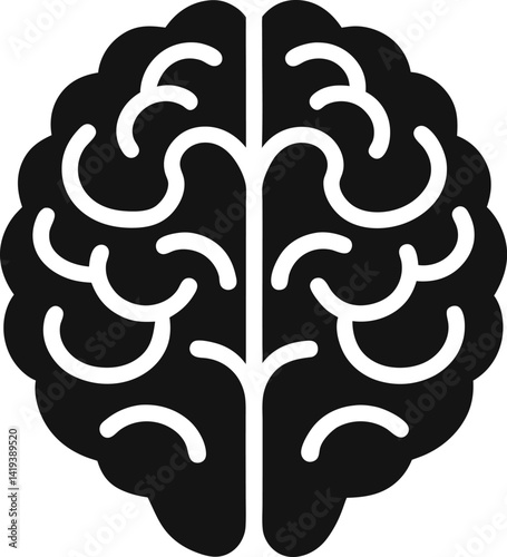 Human brain vector illustration