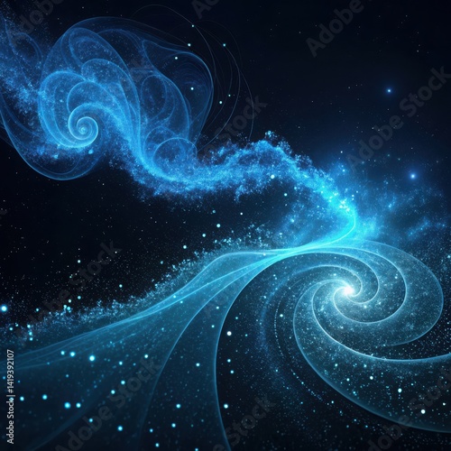 Ethereal Jellyfish Dance in a Luminous Underwater Galaxy