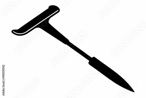nail puller silhouette line art vector illustration
