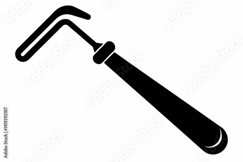 nail puller silhouette line art vector illustration