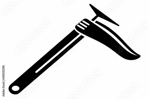 nail puller silhouette line art vector illustration