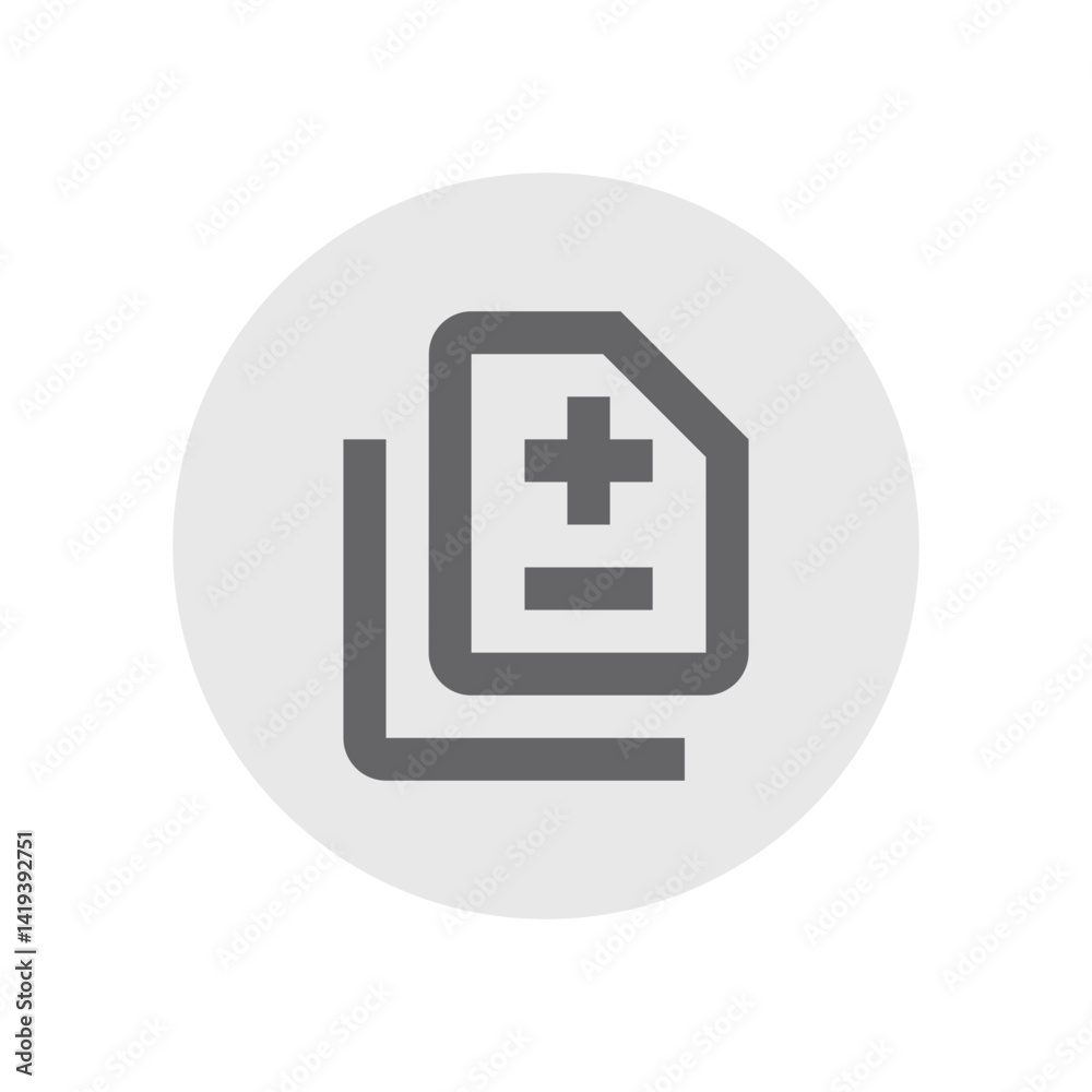 Difference Outlined Icon Difference Outlined Icon