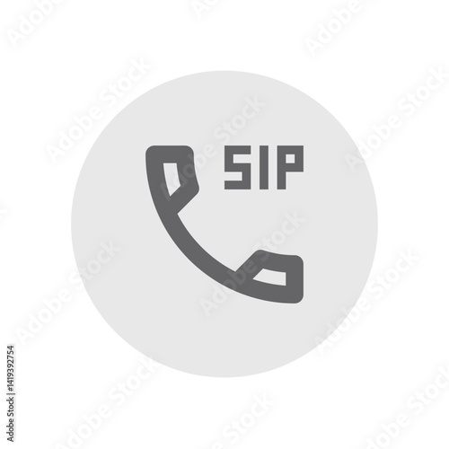 Dialer SIP Outlined Icon