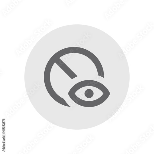 Disabled Visible Outlined Icon