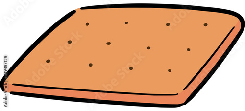 Illustration of cracker
