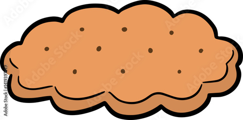 Illustration of cracker
