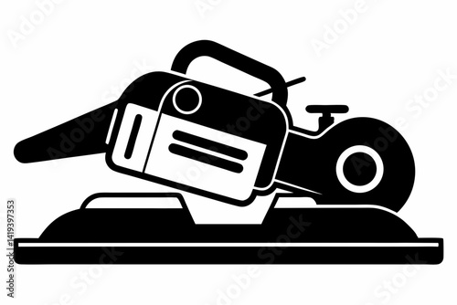 power sander silhouette line art vector illustration