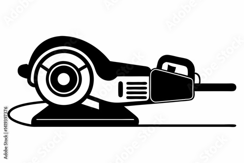 power sander silhouette line art vector illustration