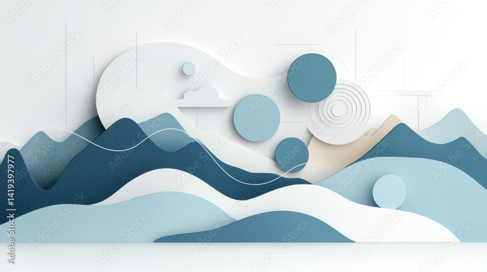 Fototapeta premium Abstract landscape design