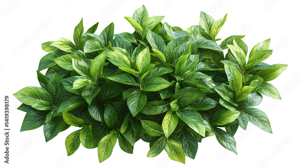 Lush green bushes on transparent background. PNG Lush green bushes on transparent background. PNG