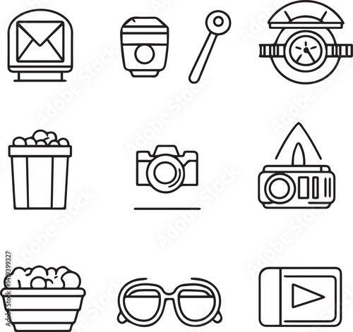 set of icons