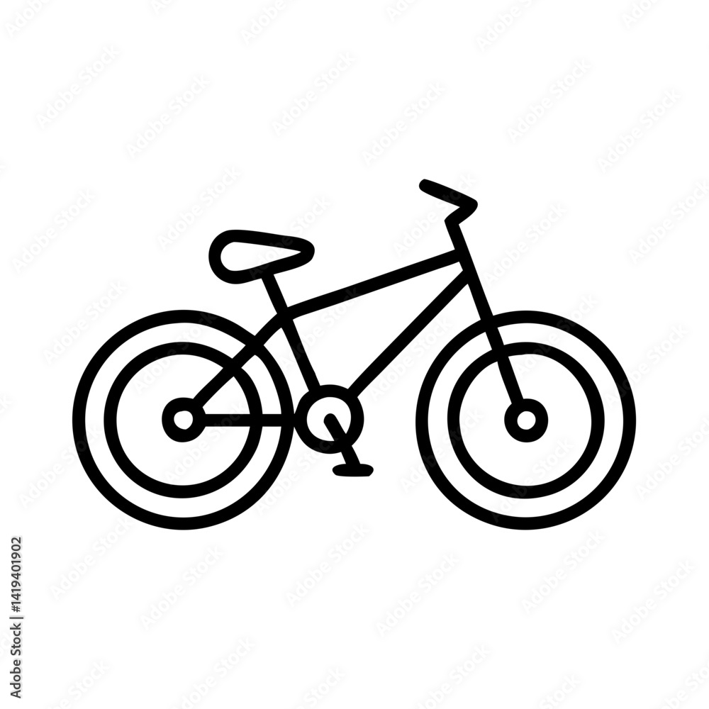 Bicycle vector illustration for cycling enthusiasts and outdoor adventure seekers icon design Bicycle vector illustration for cycling enthusiasts and outdoor adventure seekers icon design