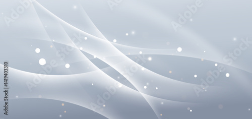 Abstract modern geometric white curved ray background. Template brochure, cover, display layout.