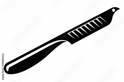scalpel silhouette line art vector illustration
