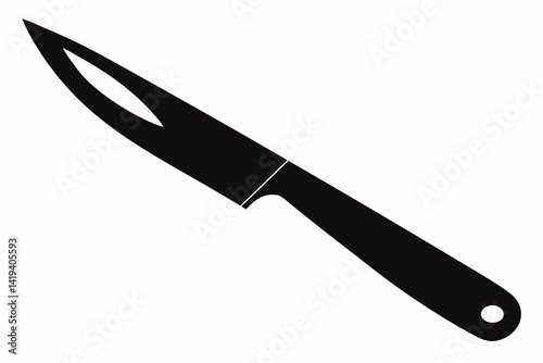 scalpel silhouette line art vector illustration