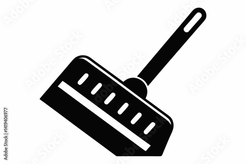 scraper silhouette line art vector illustration