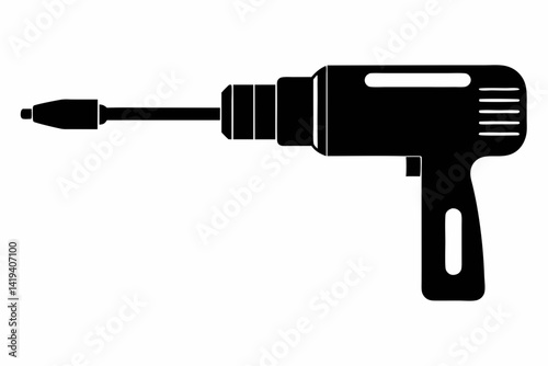 screwdriver silhouette line art vector illustration