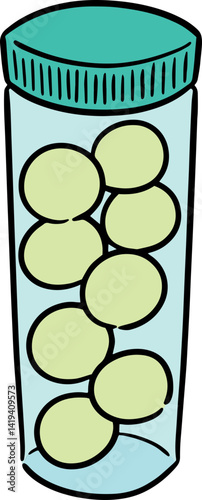 Illustration of bubble gum
