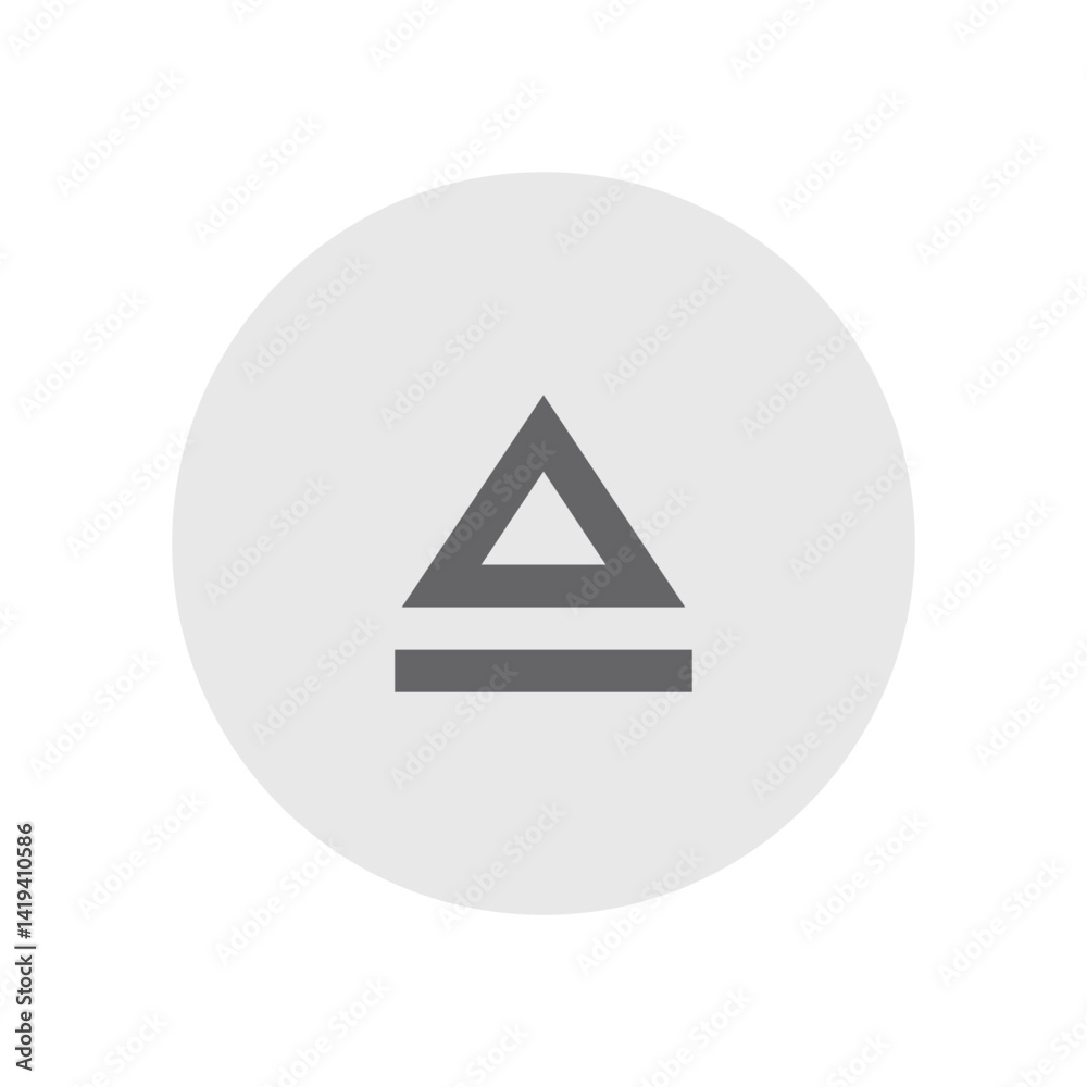 Eject Outlined Icon Eject Outlined Icon
