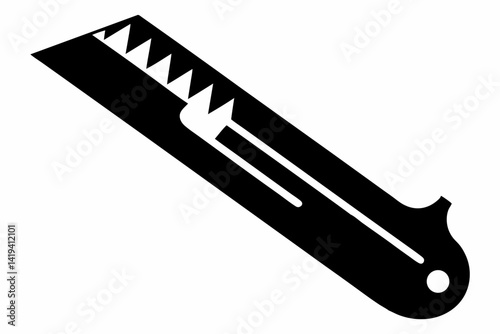 surgical blade silhouette line art vector illustration