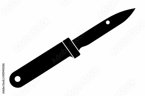 utility knife silhouette line art vector illustration