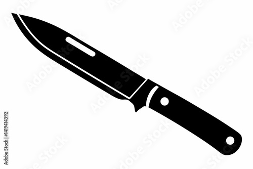 utility knife silhouette line art vector illustration