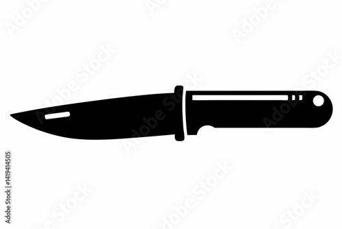 utility knife silhouette line art vector illustration